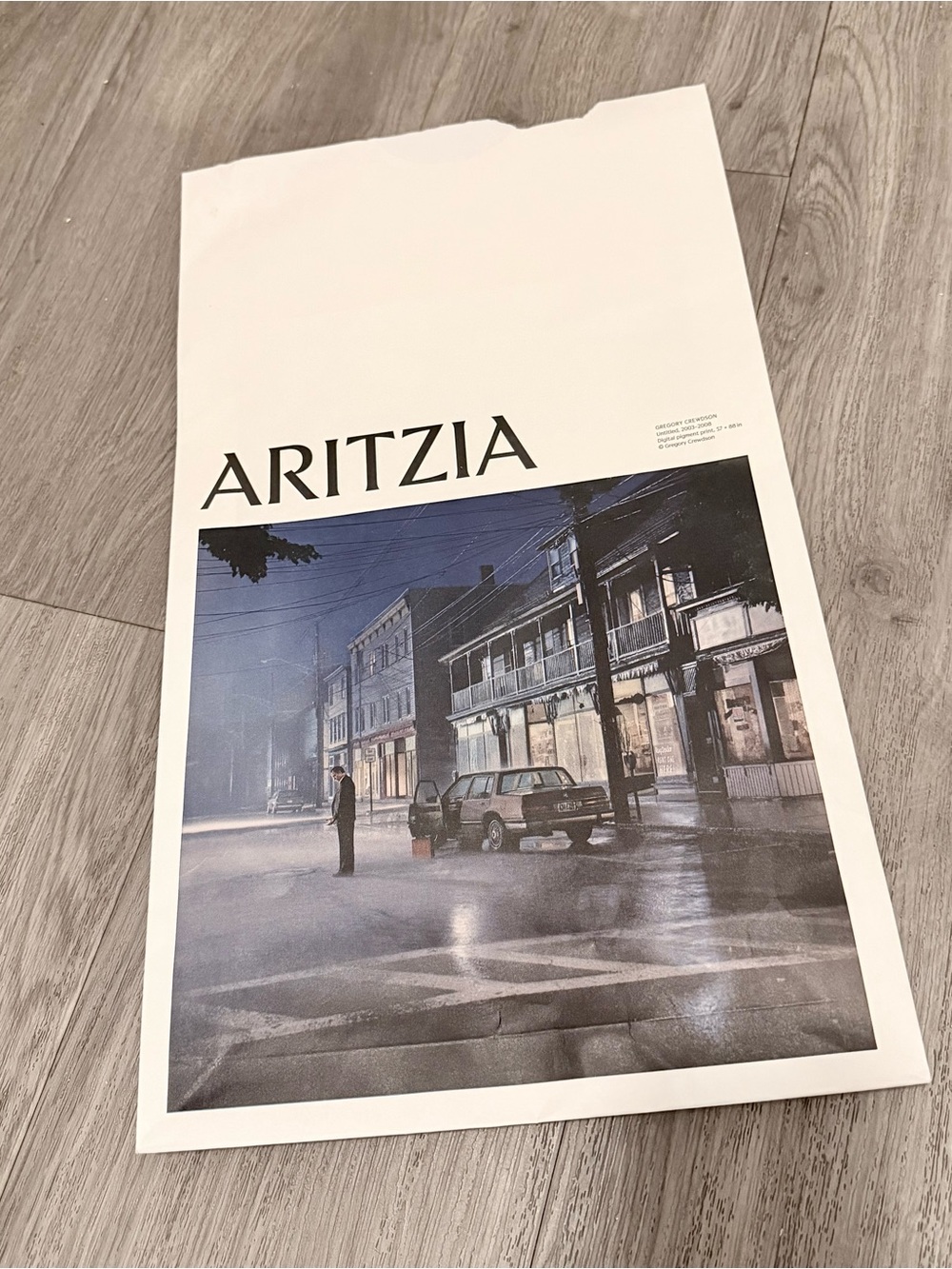 ARITZIA Shopping Gift Bag + Original Tissue 13.75x10.40x2.25 inches